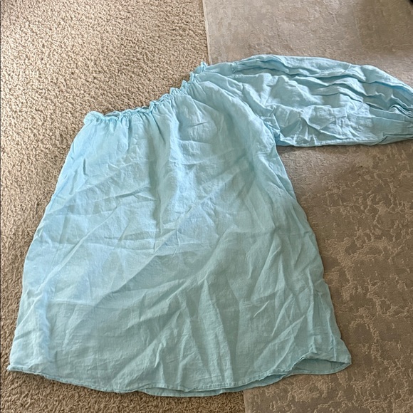 Lake 100% linen dress with pockets size large - Picture 1 of 2